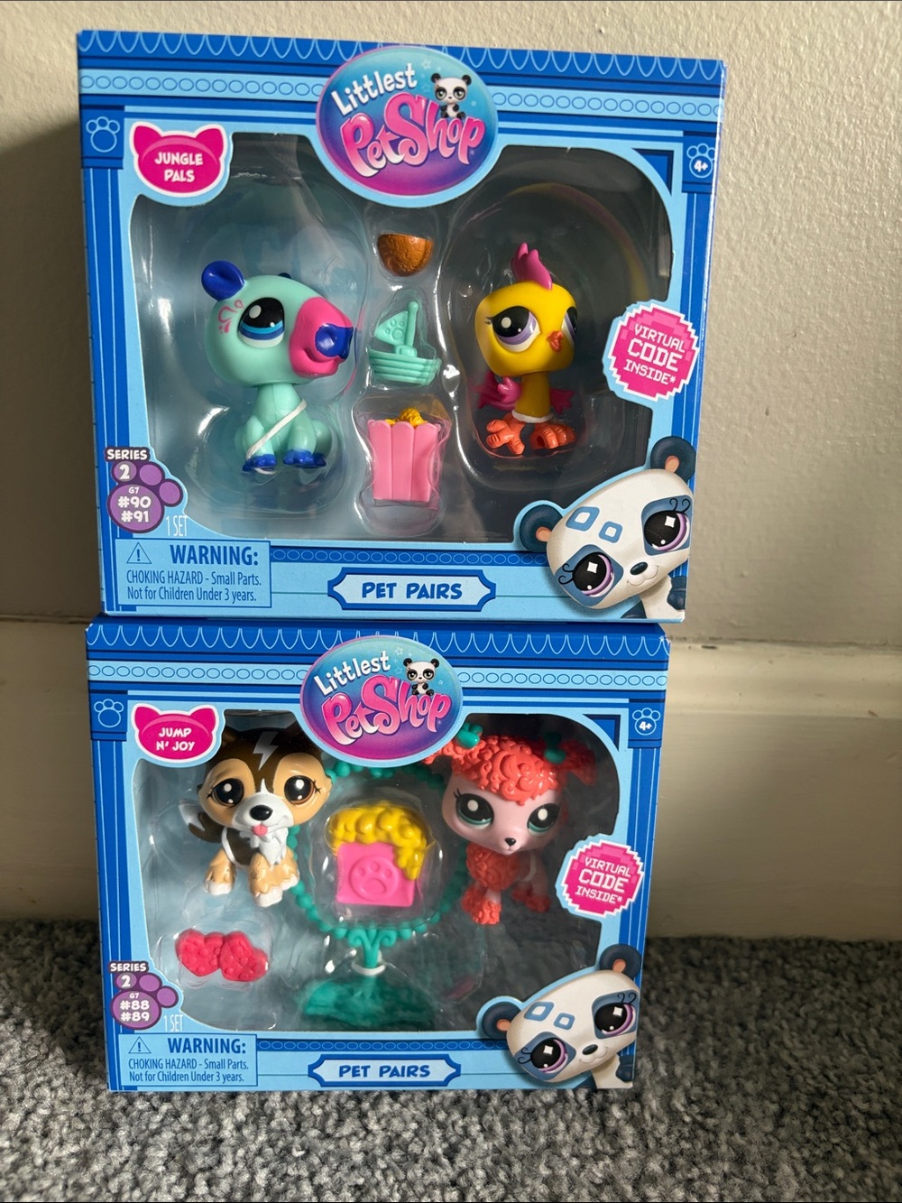 Littlest Pet Shop Pet Pairs #88, #89, #90, #91